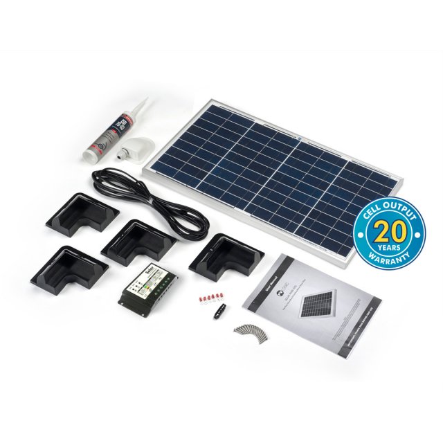 Solar Technology Solar Technology 30W Rigid Solar Panel & Corner Mounts Kit