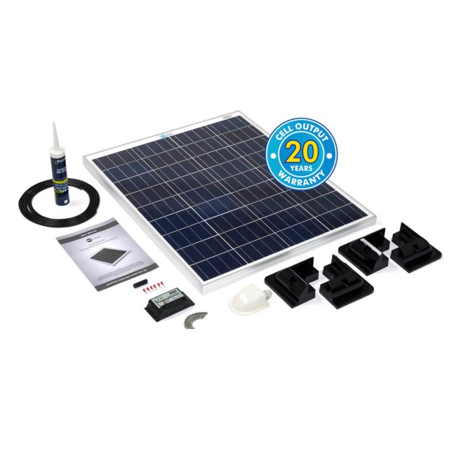 Solar Technology Solar Technology 60W Rigid Solar Panel & Corner Mounts Kit