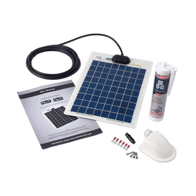 Solar Technology Solar Technology 10W Flexi Solar Panel & Roof/Deck Top Kit