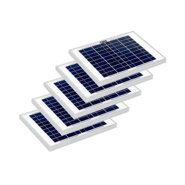 Solar Technology Solar Technology 5 x 10W Rigid Solar Panels Pack