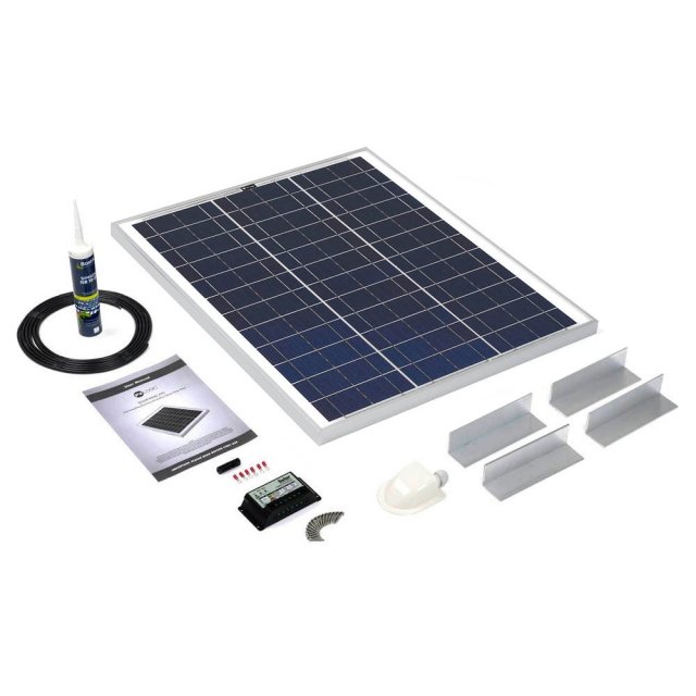 Solar Technology Solar Technology 45W Rigid Solar Panel L Brackets & 10A PWM