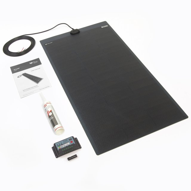 Solar Technology Solar Technology 110W MHD Flexi Top Exit Solar Panel Glue & 10A PWM