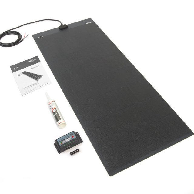 Solar Technology Solar Technology 150W MHD Flexi Top Exit Solar Panel Glue & 10A PWM