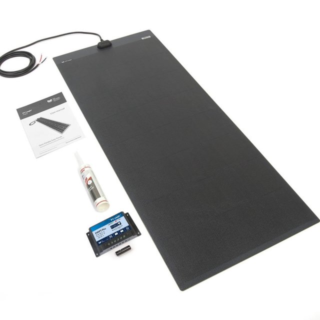 Solar Technology Solar Technology 150W MHD Flexi Top Exit Solar Panel Glue & 15A MPPT