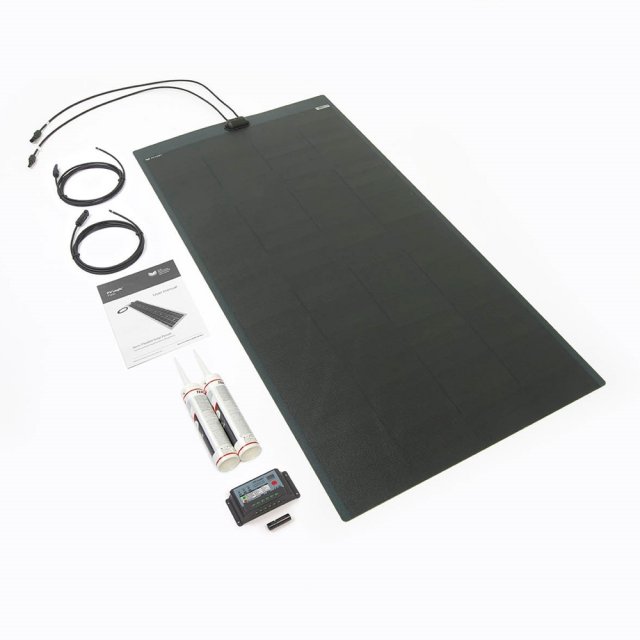 Solar Technology Solar Technology 200W MHD Flexi Top Exit Solar Panel Glue & 20A PWM