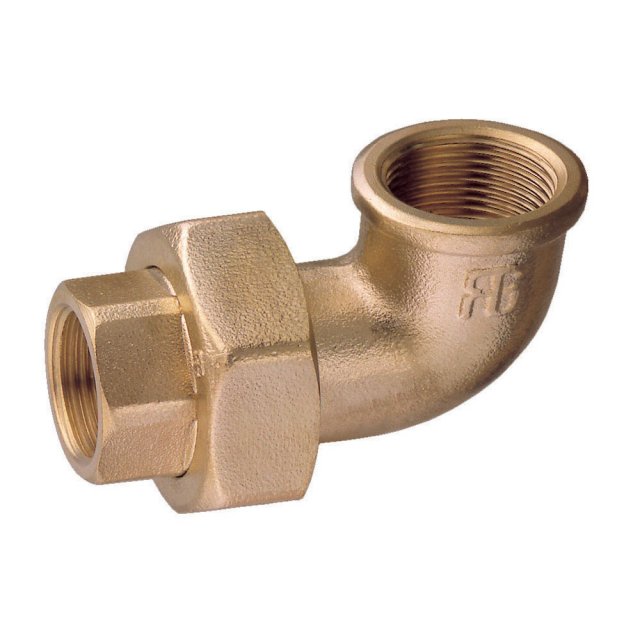 Guidi Guidi Brass 45 deg. Union F-F Tapered Seat 3/8 in