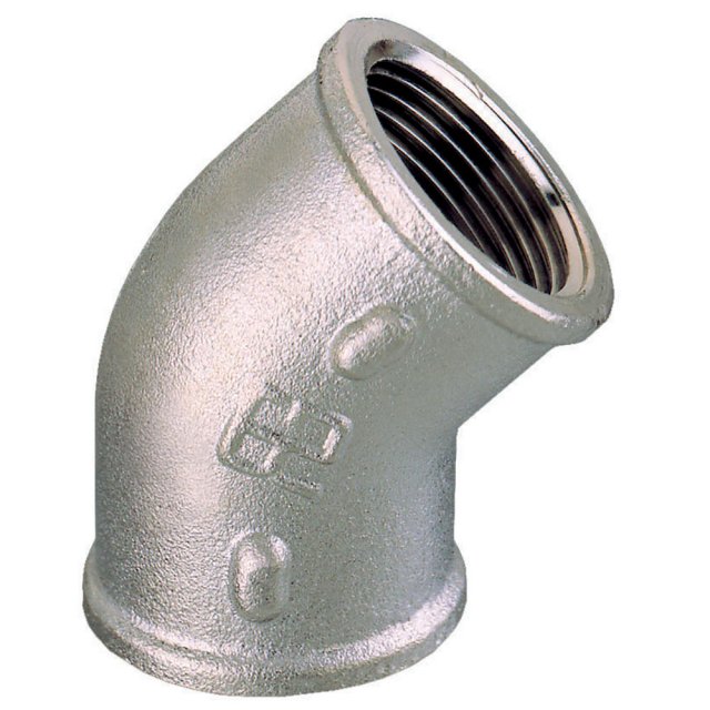 Guidi Guidi Nickel Plated 45 deg. Elbow F-F 3/8 in