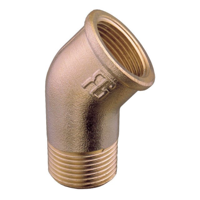 Guidi Guidi Brass 45 deg. Elbow M-F 3/8 in