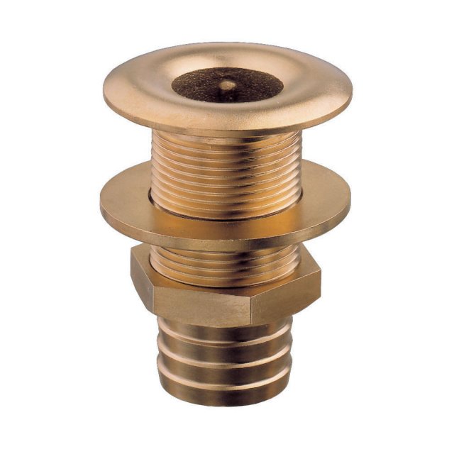 Guidi Guidi Brass Thru-Hull Connection With Hose Adaptor 3/8 in