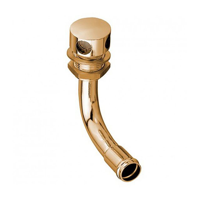 Guidi Guidi Polished Brass Flush Tank Vent - 90 Bend R.Side - 17 mm