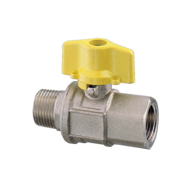 Guidi Guidi Nickel Plated Brass Throttle Operated Ball Valve M-F in 2000 Series in - 1/4 in