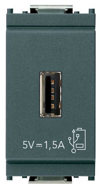 Vimar USB supply unit 5V 1,5A 1M grey