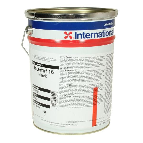 International Paints International Intertuf 16 Narrowboat Hull Blacking Bitumen - 5 Litre