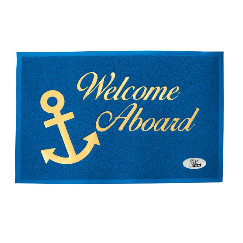 Lalizas Welcome Aboard Mat with PVC Backing