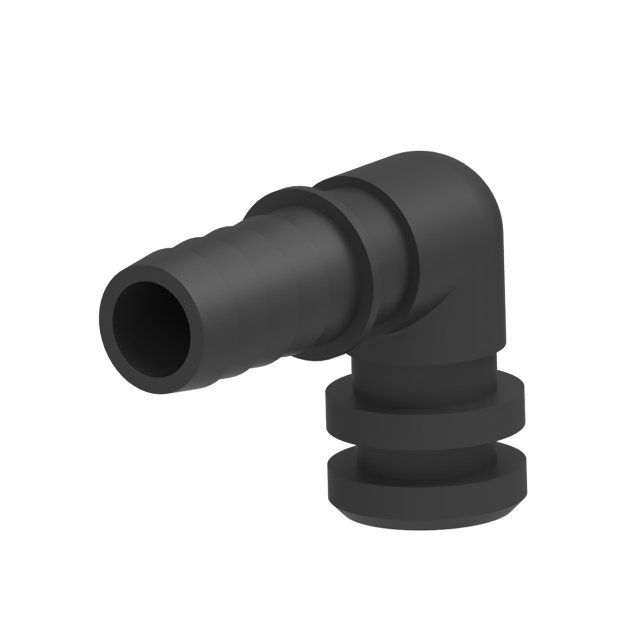 Seaflo Seaflo HB Elbow Fitting with O-Ring - 5/8 in QA x 3/8 in Barb