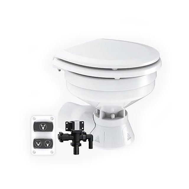 Seaflo Seaflo Quiet Flush Freshwater Electric Toilet 24V Compact