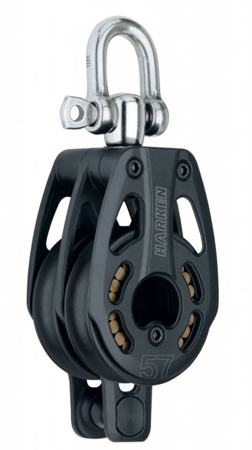 Harken Harken Black Magic 57mm HL Double Block w/Becket