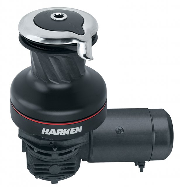 Harken Harken 2 Spd Electric ST Alum Winch Horizontal Volt w/Dual