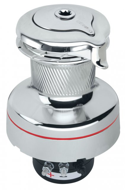 Harken Harken 900UPWCCC12-UniPower Radial Winch All Chrome 12 Volt w/Dual Function Control Box Included.Cir