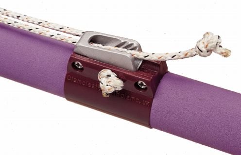 ClamCleat Camcleat CL244, 1 x CL115 Aubergine Strap, 2 x Rubber Pieces, 2 x Screws