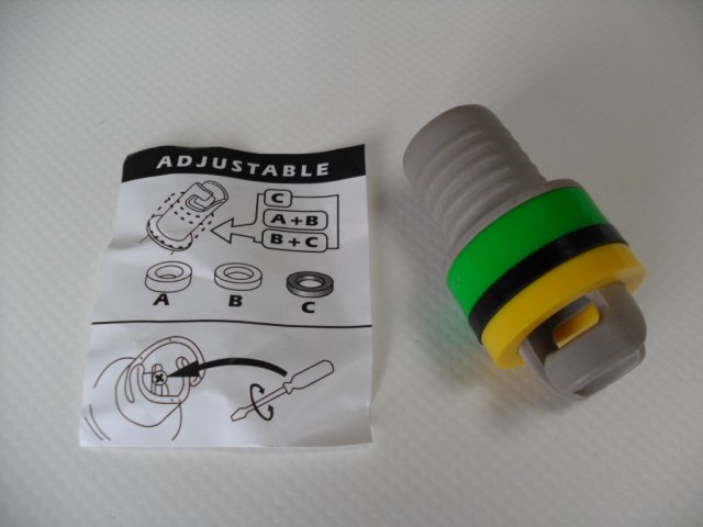 IBS Halkey Roberts, Quicksilver, Wetline Honda, Zodiac inflate adaptor 21mm OD