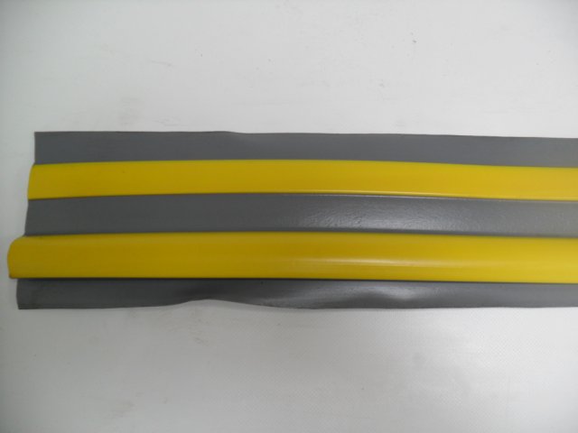 IBS PVC Tear Drop Rubbing Strake Grey/Yellow 5M x 9.5cm