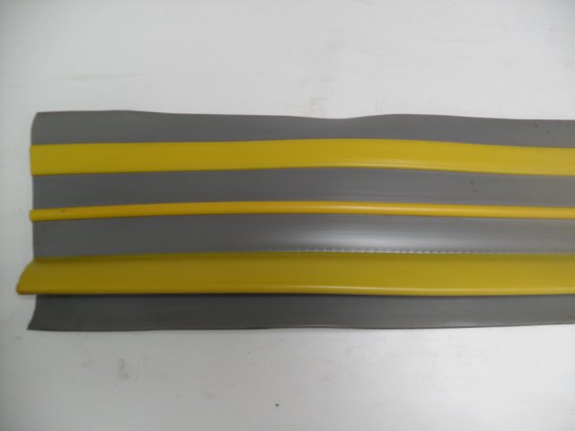 IBS PVC Tear Drop Rubbing Strake Grey/Yellow 3M x 12cm