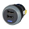 alfatronix Alfatronix PV65R-AA IP65 Double USB A Charger - Rear Fit