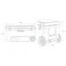 Utoka Utoka 110 Tow Cool Box - White