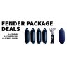 Majoni Majoni Boat Fender - 4 pack package - fender, lines and covers - SIZE 1