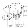 Ultraflex Ultraflex Single Lever Flush Side Mount Control