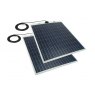 Solar Technology 2 x 80W White Flexi Top Exit Solar Panels Pack