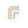 Guidi Guidi Brass 45 deg. Elbow M-M 1/2 in