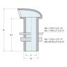 Guidi Guidi Nickel Plated Brass 3 Way in T in Ball Valve F-F-F - PN32 - 1/4 in